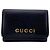 Portafoglio tri-fold Gucci in pelle nera