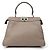 Fendi Peekaboo I See You Medium Handtasche aus grauem Leder - Ansicht 3