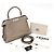Fendi Peekaboo I See You Medium Handtasche aus grauem Leder - Ansicht 8