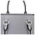 Prada Schultertasche aus grauem Leder - Ansicht 7