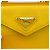 Cartera de cadena/hombro de piel Saffiano amarilla Prada - vista 11