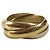 Anello Cartier Trinity Logo Triple Band in Oro 18K - vista 3