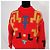 Iceberg Jean-Charles de Castelbajac Roter Alpaka Pullover - Ansicht 2