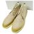 Autre Marque Botas Chukka em lã e couro envernizado NIT