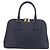 Sac à main PRADA cuir Safiano Navy Gold - vue 2