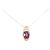 Autre Marque Collana Au750 Granato e Diamante