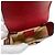 Borsa a tracolla Gucci Horsebit in pelle rossa - vista 7
