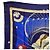 Pañuelo de seda Hermès Swing Carre 90 en azul - vista 3