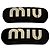 Set di fermagli per capelli Miu Miu Black Barrette Hairpin Set