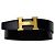 Constance Hermès Leather Belt Black and Bordeaux