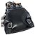 Mini mochila Gucci preta de nylon e couro - vista 7