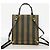 Borsa Fendi Pecan Marrone e Nero PVC - vista 9