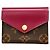 Louis Vuitton Tri-fold Wallet in Brown and Fuchsia