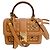 Bolso de hombro de cuero MCM Visetos Monogram