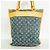 Louis Vuitton Monogram Denim Flat Shopper Handtasche - Ansicht 11