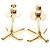 Tiffany & Co. Paloma Picasso Graffiti X Stud 18K Yellow Gold Mini - vista 5