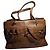 Bolsa Lancel em couro castanho