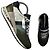 Dolce & Gabbana Baskets Patchwork Cuir et Tissu - Vert & Noir
