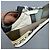 Dolce & Gabbana Baskets Patchwork Cuir et Tissu - Vert & Noir - vue 11