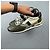 Dolce & Gabbana Baskets Patchwork Cuir et Tissu - Vert & Noir - vue 4