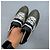 Dolce & Gabbana Baskets Patchwork Cuir et Tissu - Vert & Noir - vue 7