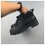 Apc A.P.C. Rue Madame Paris Stivaletti stringati in tela nera e gomma Taglia 40 / 25cm - vista 5