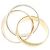 Anello Cartier Trinity in oro bianco rosa e giallo - vista 3