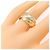 Anello Cartier Trinity in oro bianco rosa e giallo - vista 5