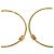Céline Boucles d'oreilles créoles Celine Triomphe Gold - vue 3
