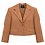 Weekend Max Mara Cropped Linen Blend Blazer - Camel