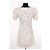 Vestido Reformation de lino beige M - vista 3