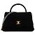 CHANEL - Borsa a tracolla Coco Handle Chanel in shearling e pelle nera