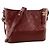 CHANEL - Borsa a tracolla Gabrielle Chanel in pelle stropicciata bordeaux - vista 2