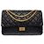 Mademoiselle Bolsa CHANEL 2.55 em Couro Preto - 104014 - vista 3