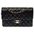Bolsa CHANEL Timeless/Classique em Couro Preto - 104006 - vista 3