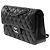 Bolsa CHANEL Timeless/Classique em Couro Preto - 104006 - vista 5