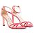JIMMY CHOO - Décolleté Jimmy Choo in raso rosa e strass (T36,5)