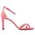 JIMMY CHOO - Décolleté Jimmy Choo in raso rosa e strass (T36,5) - vista 2