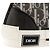 DIOR - Sneakers B23 High Dior in tela con motivo oblique e gomma nera e bianca (T38) - vista 5