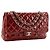 CHANEL - Borsa a tracolla Classic/Timeless Jumbo Chanel in pelle verniciata bordeaux - vista 2