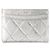 CHANEL - Tarjetero 2.55 en piel plisada plateada - vista 3