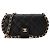 CHANEL - Borsa a tracolla/Astuccio per occhiali Chanel in pelle caviar nera