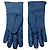 Versace Blue / Black Logo Print Lammleder-Handschuhe - Ansicht 2