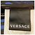 Versace Blue / Black Logo Print Lammleder-Handschuhe - Ansicht 3