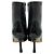 L'Agence Botas Ember de cuero negro / cuero charol - vista 5