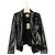 L'Agence Matte Black Kenzie Double Breasted Sequin Blazer - view 4