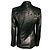 L'Agence Matte Black Kenzie Double Breasted Sequin Blazer - Ansicht 3