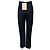 Alexander Mcqueen Calças de lã de perna reta plissadas McQueen Navy - vista 3