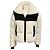 Autre Marque SAM. White / Black Tula Sherpa Down Puffer Jacket