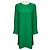 Autre Marque St. John langärmeliges Kleid aus Krepp in Smaragdgrün mit Satinmanschetten